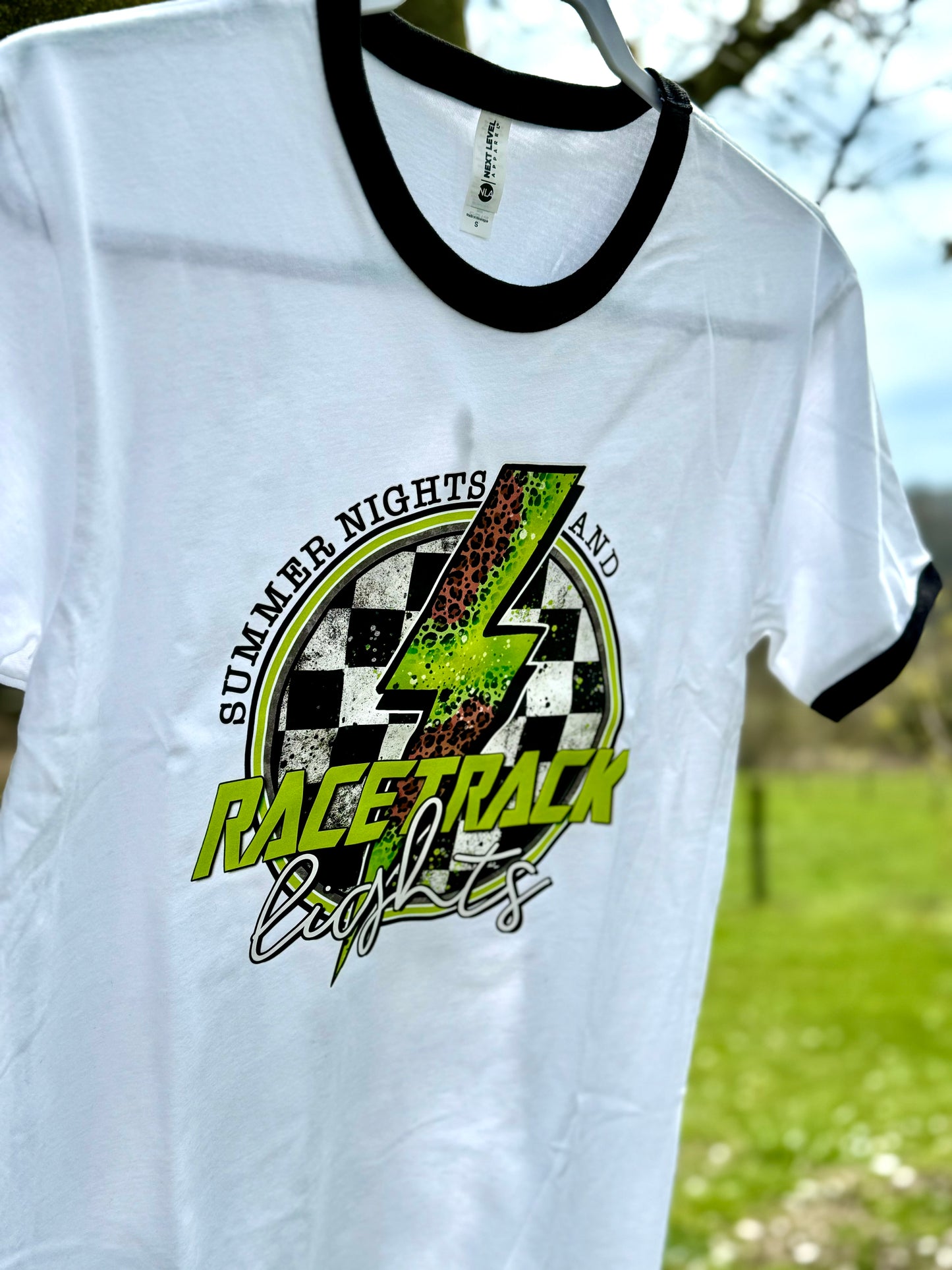 PreOrder Lime Summer Nights Race Track Lights Tee