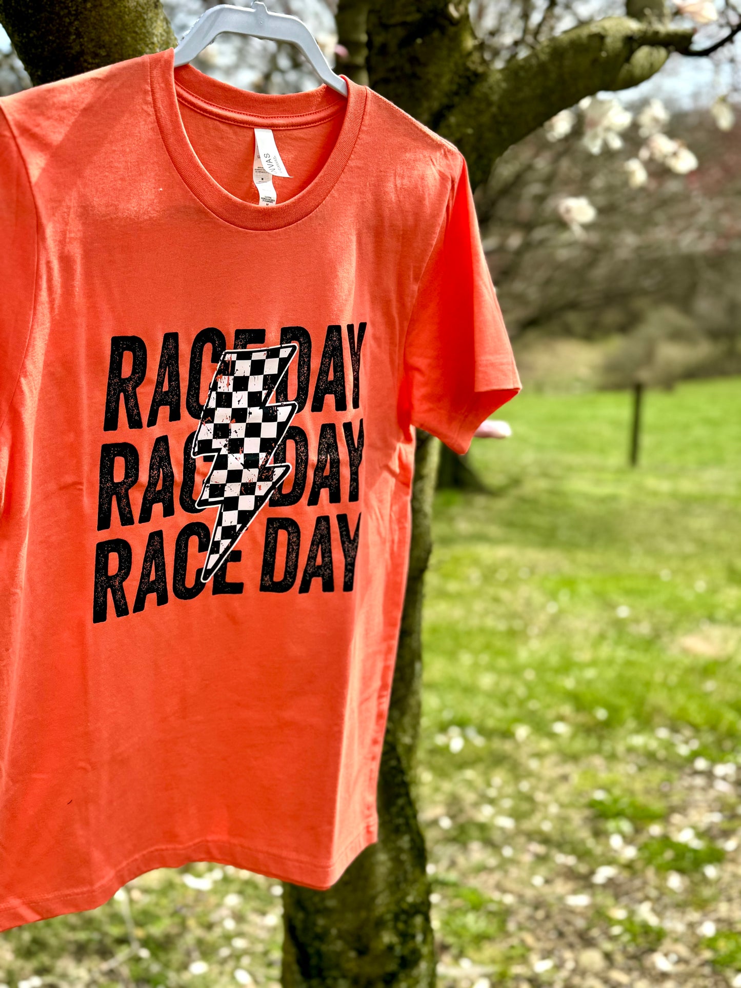PreOrder Checkered Lightning Race Day Tee