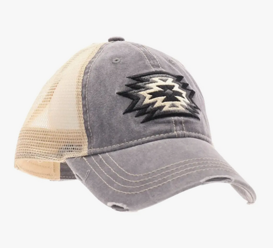 Aztec Embroidered Ball Cap