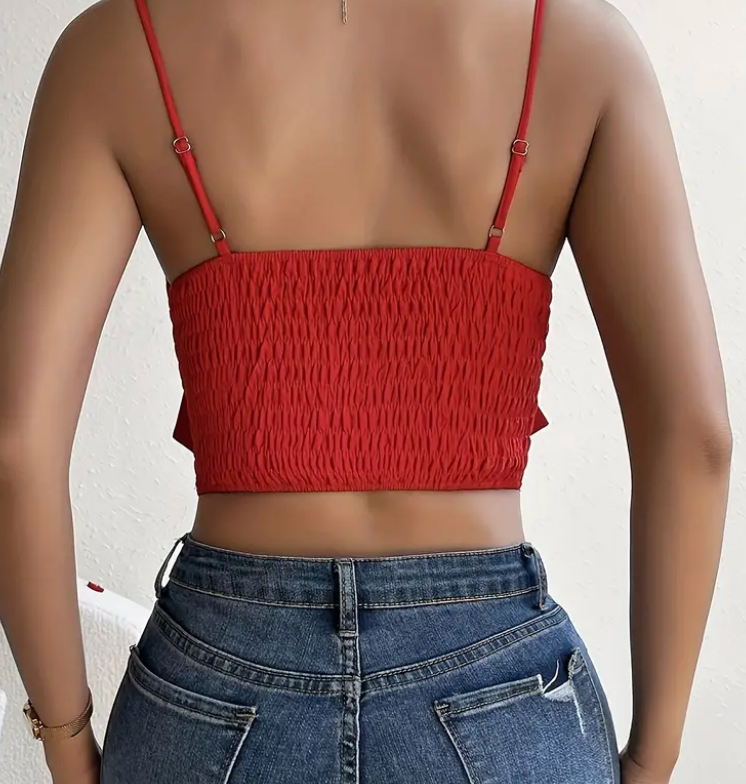 Red Bow Cami Top