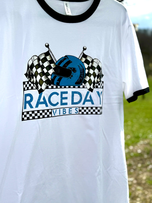 PreOrder Race Day Vibes Helmet Tee