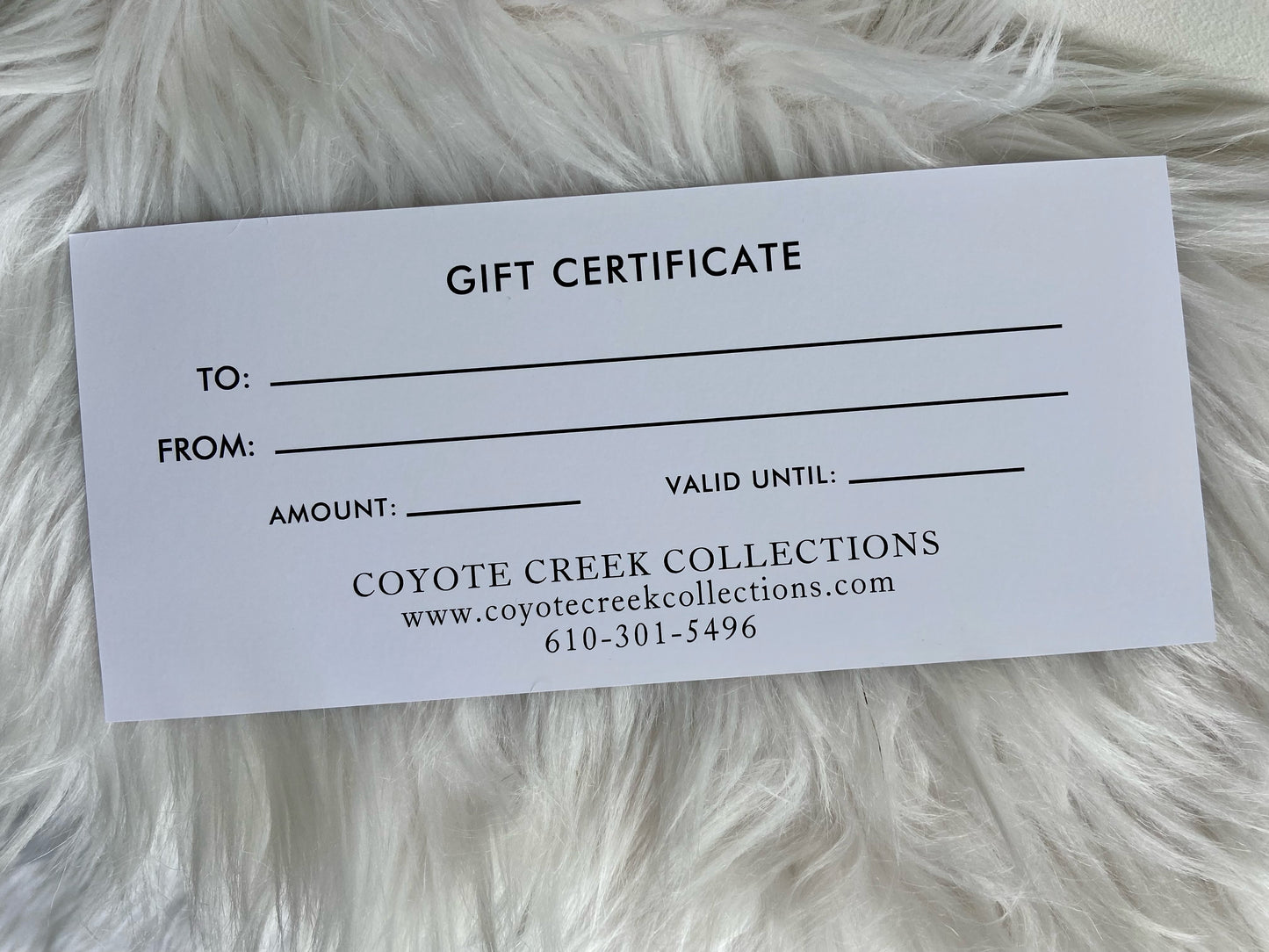 Coyote Creek Collections Gift Card